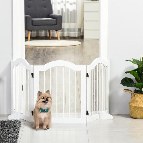 Hondenhek - Robuust - Opvouwbaar - Wit, Dieren en Toebehoren, Honden-accessoires, Nieuw, Ophalen of Verzenden