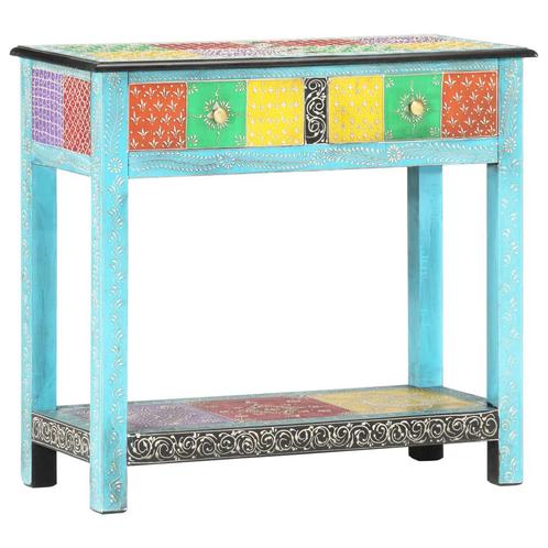vidaXL Wandtafel handgeschilderd 80x35x75 cm massief, Huis en Inrichting, Tafels | Bijzettafels, Nieuw, Verzenden
