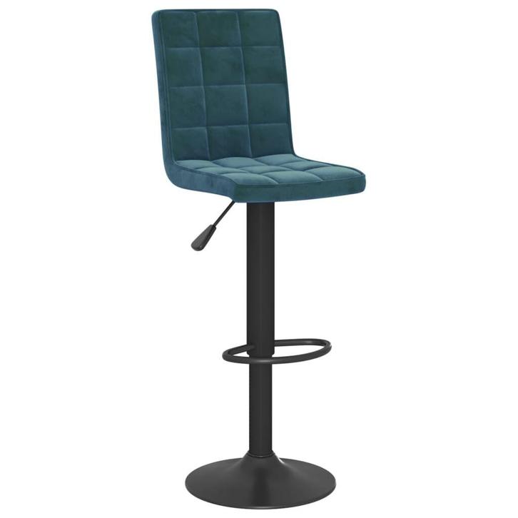 Barkruk Blauw | Fluwelen Barstoel | OP = OP | 46%!, Huis en Inrichting, Barkrukken, 90 cm of meer, 1 kruk, Nieuw, Metaal, Verzenden
