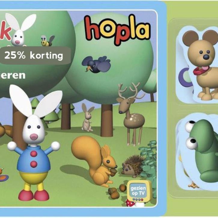 Zoek en ontdek De dieren / Hopla 9789463070461, Boeken, Kinderboeken | Baby's en Peuters, Gelezen, Verzenden