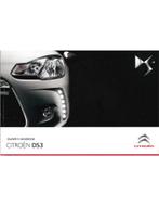 2011 CITROEN DS3 INSTRUCTIEBOEKJE ENGELS