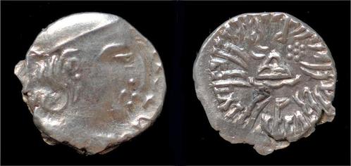 348-378ad India Western Satraps King Rudrasena Iii Ar dra..., Postzegels en Munten, Munten en Bankbiljetten | Verzamelingen, Verzenden