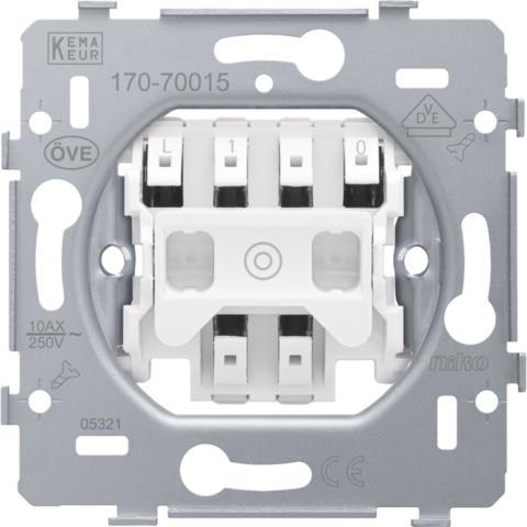Niko Basis Element Drukknop - 170-70015, Doe-het-zelf en Bouw, Elektriciteit en Kabels, Verzenden