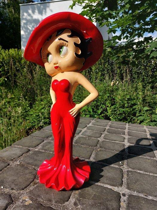 Beeld, Betty Boop in a festive dress with hat - 58 cm -, Antiquités & Art, Curiosités & Brocante