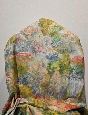 Tissu Monet Les Jardins exclusif - Design artistique - beschikbaar voor biedingen