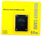 PS2 64MB Memory Card Zwart (Third Party) (Nieuw), Games en Spelcomputers, Spelcomputers | Sony PlayStation 2, Nieuw, Ophalen of Verzenden