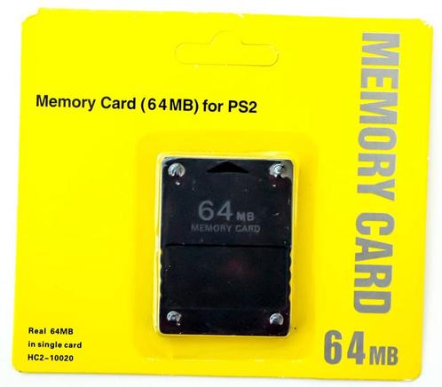 PS2 64MB Memory Card Zwart (Third Party) (Nieuw), Consoles de jeu & Jeux vidéo, Consoles de jeu | Sony PlayStation 2, Enlèvement ou Envoi
