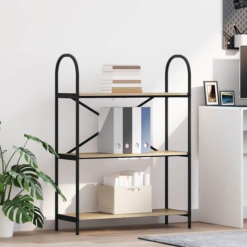 vidaXL Boekenplank Sonoma eiken Bewerkt hout, Huis en Inrichting, Kasten | Boekenkasten, Nieuw, Verzenden