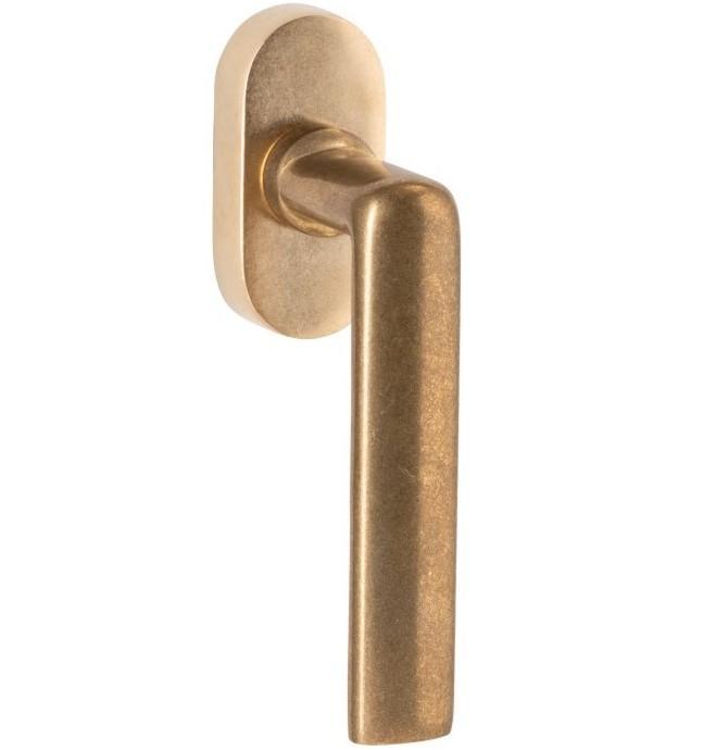 Draaikiepgarnituur Padania/Elegant messing antiek, Doe-het-zelf en Bouw, Hang- en Sluitwerk, Klink of Kruk, Nieuw, Overige materialen