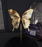 Zeldzame 23kt gouden vlinder onder stolp Taxidermie, Nieuw
