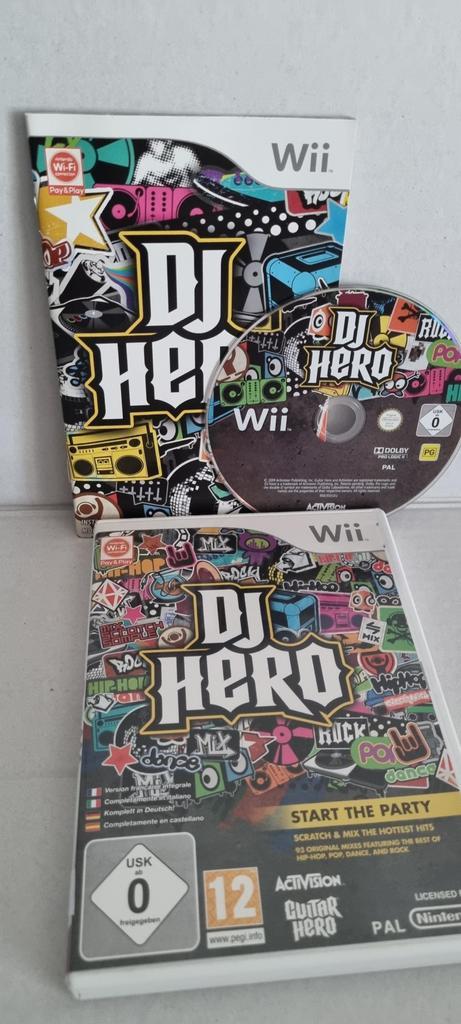 DJ Hero Nintendo Wii, Games en Spelcomputers, Games | Nintendo Wii, Zo goed als nieuw, Ophalen of Verzenden