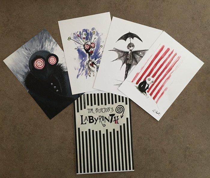 Tim Burton - 4 Stampe Tim Burtons Labyrinth, Collections, Cinéma & Télévision