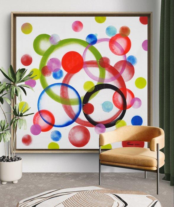 Pirminia - Floral Visions 4, Antiek en Kunst, Kunst | Schilderijen | Modern