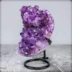 Natural Deep Purple Amethyst Moondruse op stand, Uruguay-, Collections