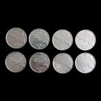 Belgique. 500 Francs 1980, 8 pièces de monnaie (4FR + 4VL), Postzegels en Munten