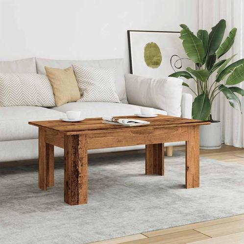 vidaXL Salontafel 100x60x42 cm bewerkt hout oud houtkleurig, Huis en Inrichting, Tafels | Salontafels, Nieuw, Verzenden