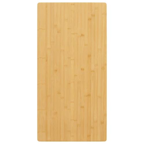 vidaXL Tafelblad 50x100x4 cm bamboe, Maison & Meubles, Pièces pour table, Envoi