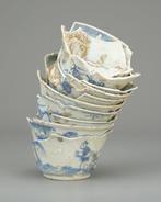 Sculpture de la mer - Porcelaine - Fuzed tea bowls - Chine -, Antiek en Kunst