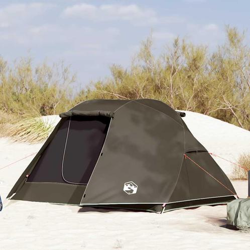 vidaXL Vistent 3-persoons waterdicht bruin, Caravans en Kamperen, Tenten, Nieuw, Verzenden