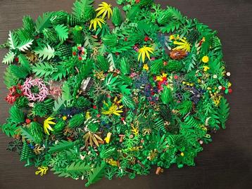 Lego Onderdelen - Partij groen plant boom bloem struik, Nieuw