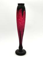 Daum Nancy - Vase - Verre - « Violet Marbled » - H. 39 cm, Antiek en Kunst