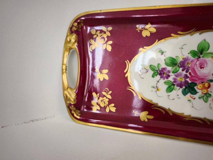 Limoges - Schotel - Porselein - Plat attribuut voor taart, Antiek en Kunst, Antiek | Meubels | Tafels