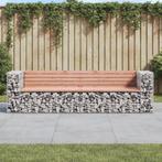 vidaXL Tuinbank schanskorfontwerp 244x71x65,5 cm massief, Tuin en Terras, Verzenden, Nieuw