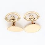 Manchetknopen - 9 kt. Geel goud, Handtassen en Accessoires