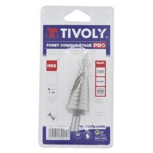 Tivoly foret hss conique etage ø4-20mm goujures helicoidale, Bricolage & Construction, Outillage | Foreuses