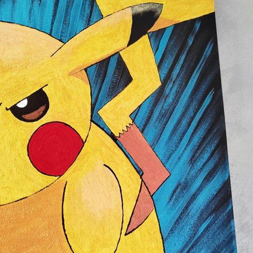 Leonello Corso - Pikachu in azione, Antiek en Kunst, Kunst | Schilderijen | Modern