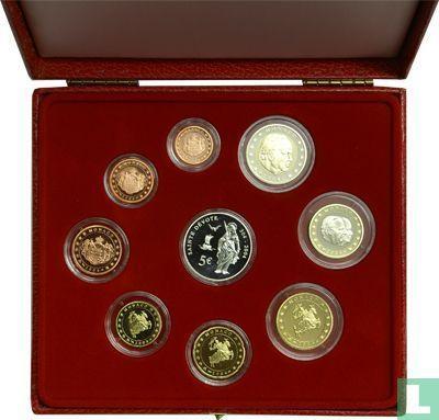Monaco jaarset 2004 (PROOF), Postzegels en Munten, Munten | Europa | Euromunten, Setje, 5 euro, Zilver, Monaco, Verzenden