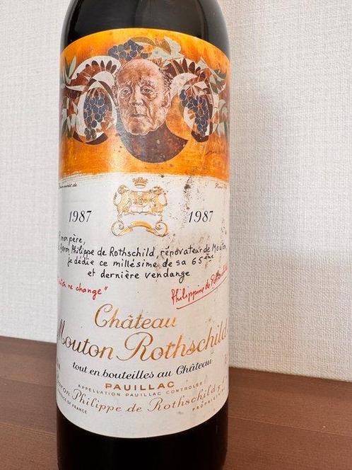 1987 Chateau Mouton Rothschild - Pauillac 1er Grand Cru, Verzamelen, Wijnen