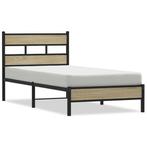 Bedframe 107x200 Sonoma Eiken | Retour Deal, Huis en Inrichting, Overige materialen, Bruin, Verzenden, Elegant en tijdloos