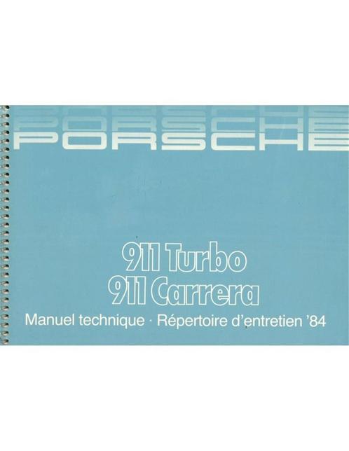 1984 PORSCHE 911 CARRERA | TURBO INSTRUCTIEBOEKJE FRENCH, Auto diversen, Handleidingen en Instructieboekjes, Ophalen of Verzenden