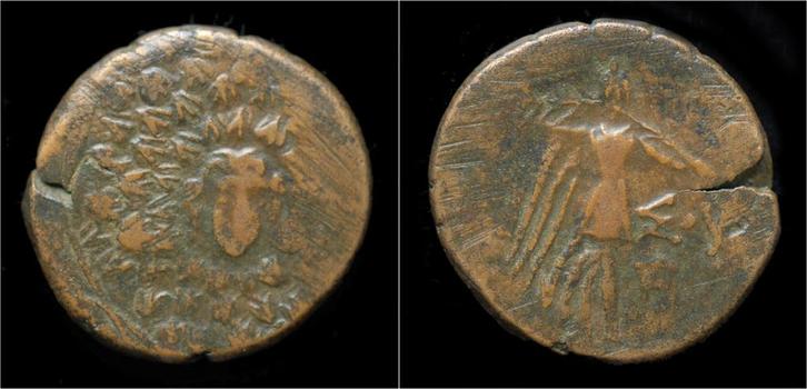 85-65bc Pontos Amisos Ae22 Nike advancing right Brons, Postzegels en Munten, Munten en Bankbiljetten | Verzamelingen, Verzenden