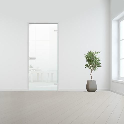 Glazen binnendeur voor opdek kozijn aluminium beslag-Rechtsd, Bricolage & Construction, Fenêtres & Moustiquaires, Envoi