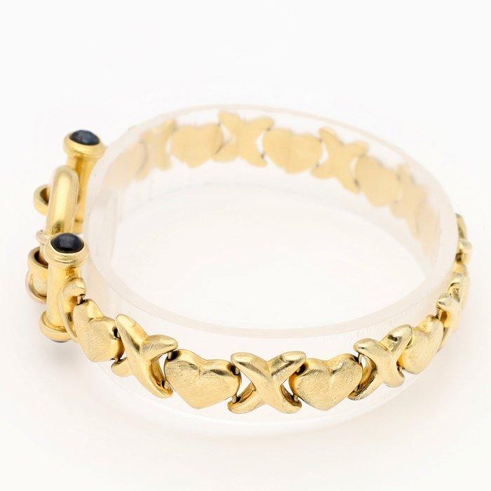 Armband - 18 karaat Geel goud, Midas - Saffier, Handtassen en Accessoires, Armbanden