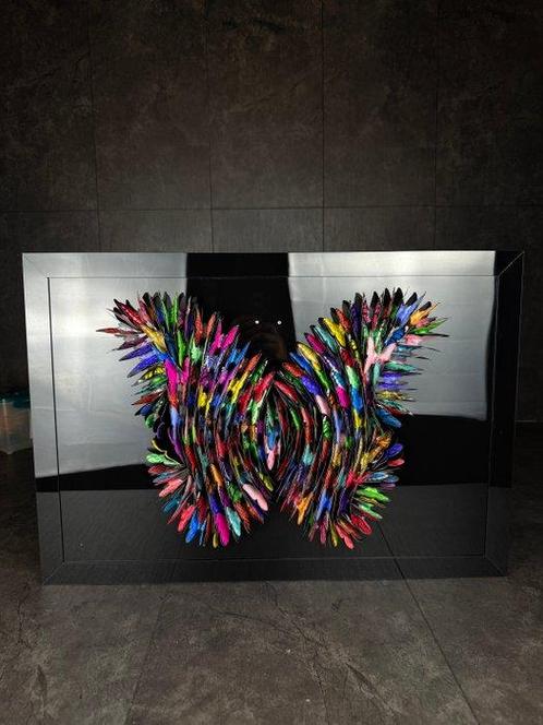 Mike Blackarts - 3D Butterfly with Frame - Luxury Artwork, Antiek en Kunst, Kunst | Schilderijen | Modern