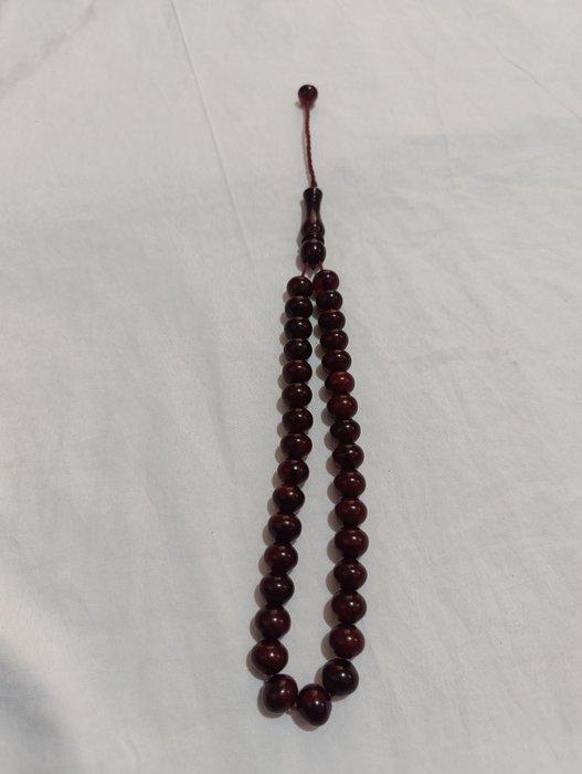 Rozenkrans - Amber - 1970-1980 - Zeldzame gebedskralen, Antiek en Kunst, Curiosa en Brocante