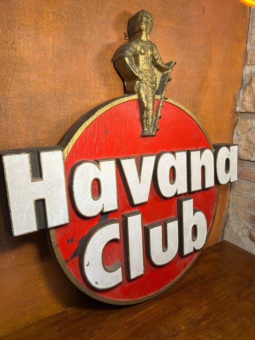 Grote Havana Club-reclamesign - Reclamebord - Hars, Antiquités & Art, Antiquités | Assiettes décoratives & Carrelages