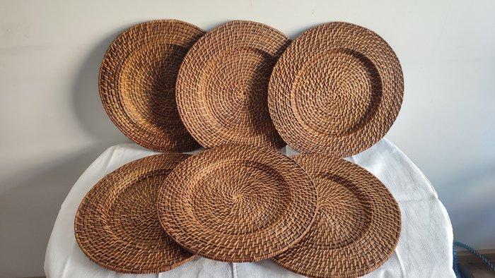 Flamant - Onderbord (6) - Bamboe, Rattan, cannage, wilg -, Antiek en Kunst, Antiek | Meubels | Tafels
