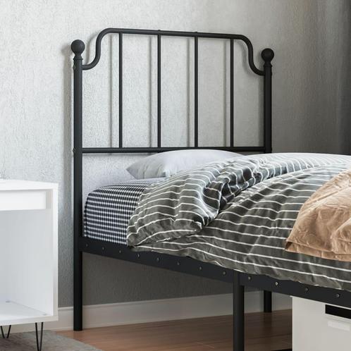 vidaXL Tête de lit métal noir 80 cm, Huis en Inrichting, Slaapkamer | Bedden, Verzenden