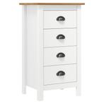 vidaXL Buffet Hill Blanc 46x35x80 cm Bois de pin solide, Verzenden, Neuf