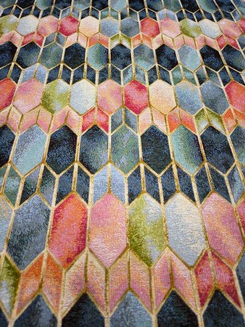 MOSAIC - exclusieve katoenen gobelinstof - 300 x 280 cm -, Antiek en Kunst, Antiek | Tapijten, Tafelkleden en Textiel