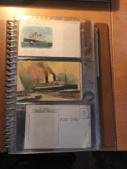 diverse landen - Verzameling in 2 albums - schepen,, Verzamelen, Postkaarten | Buitenland