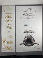 Jaws - Lot of 16 Storyboards and Ilustrations by Joe Alves