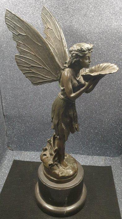 Dumas - sculptuur, Winged Fairy Angel Fantasy Nymph Girl, Antiek en Kunst, Curiosa en Brocante