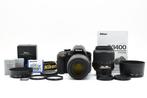 Nikon D3400 + 3.5-5.6/18-55mm G VR + 4-5.6/55-200mm G VR, Audio, Tv en Foto, Nieuw