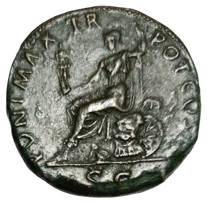 Empire romain. Hadrien (117-138 apr. J.-C.). Sestertius, Timbres & Monnaies, Monnaies | Europe | Monnaies non-euro