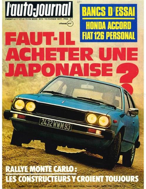 1977 LAUTO-JOURNAL MAGAZINE 03 FRANS, Livres, Autos | Brochures & Magazines